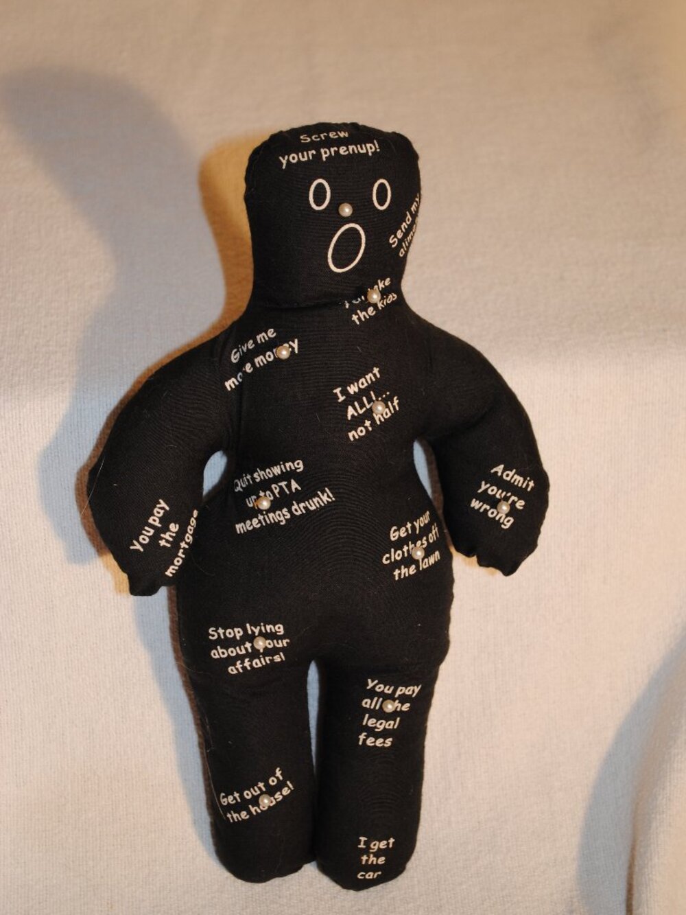 DIVORCE VOODO PIN CUSHON PERFECT FOR LADIES THAT HATE THEIR EX